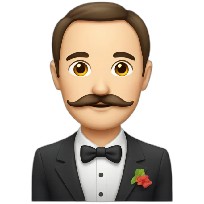 russian moustache husband with fish emoji
