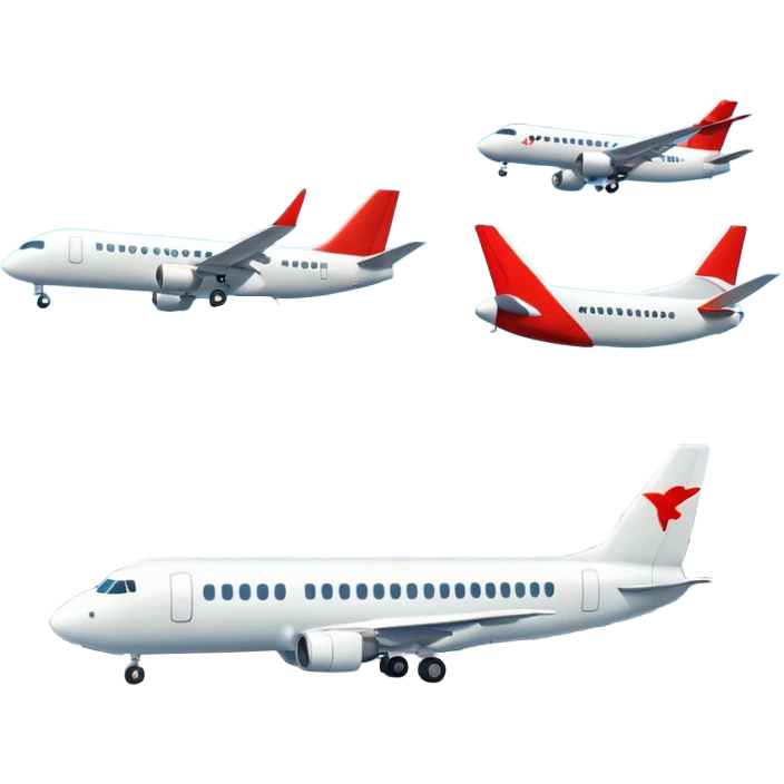 planes next to terminal building, sky emoji