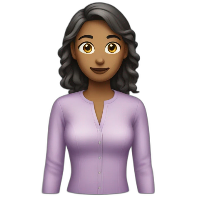 The opposite of a woman with clothes emoji