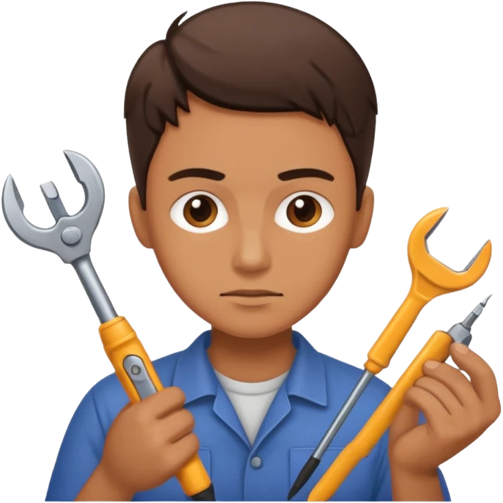 person Repairing a tool emoji