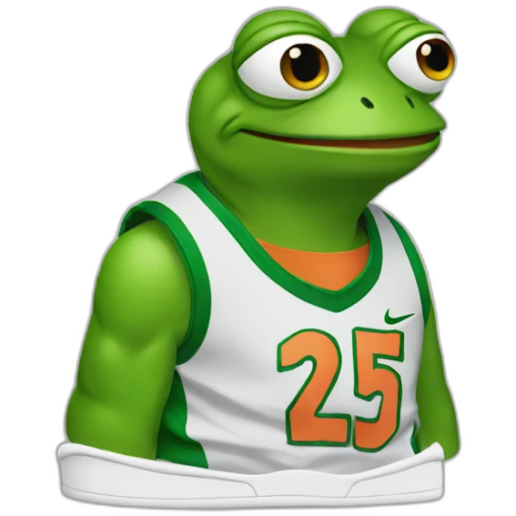 Pepe wearing Nike airmax 95 emoji