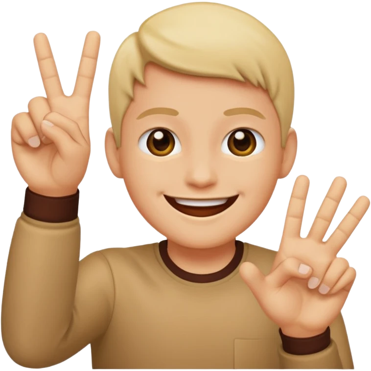 Smiling flipping off emoji
