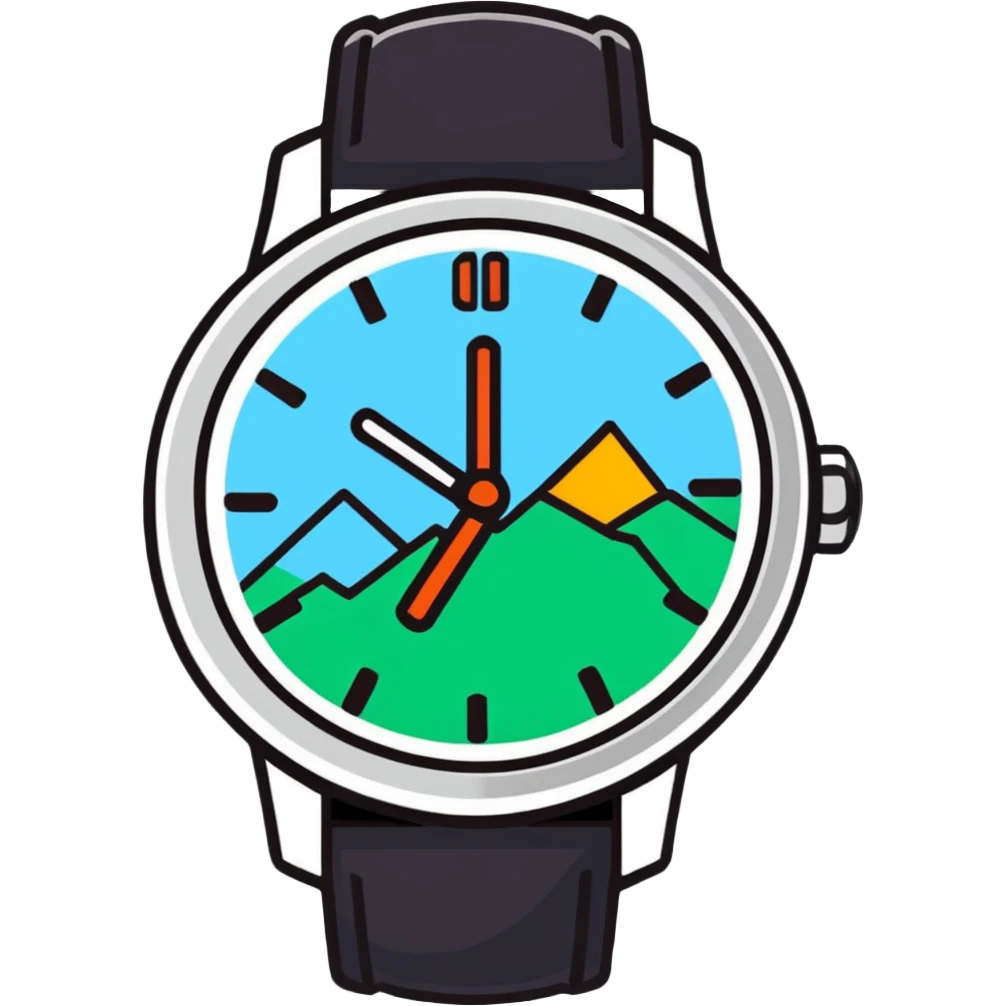 Swiss wealth manager with Alps background, Swiss watch, and financial charts emoji