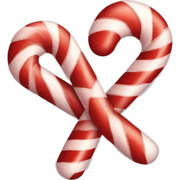 Candy cane heart emoji