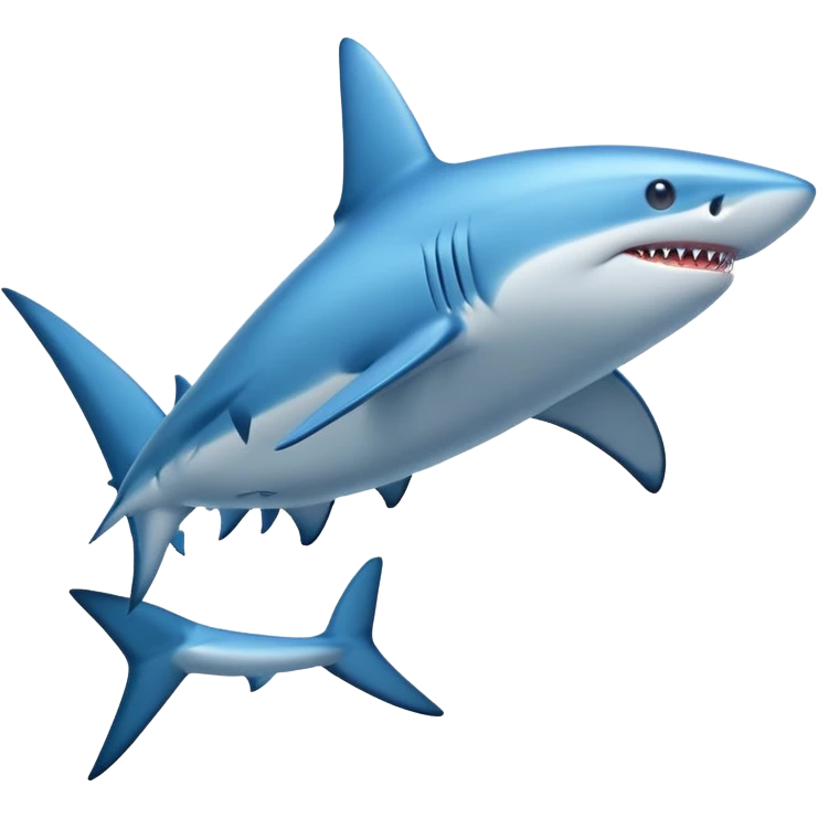 blue shark emoji