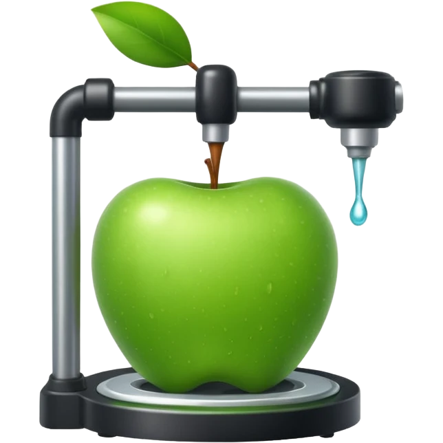 mac os icon fruit being pressed emoji