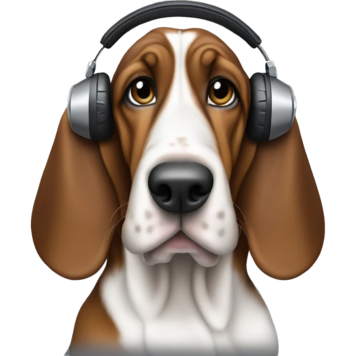 DJ Basset hound emoji