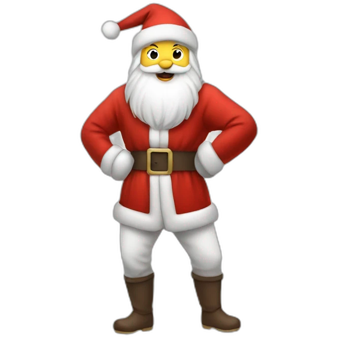 Father Christmas fencing emoji