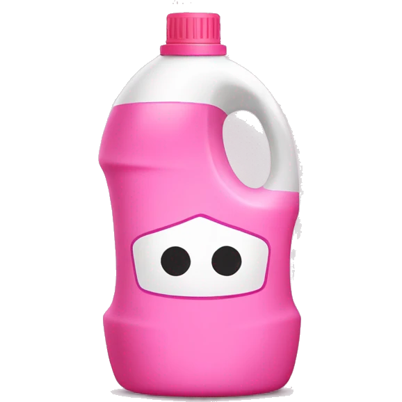 Pink laundry detergent emoji