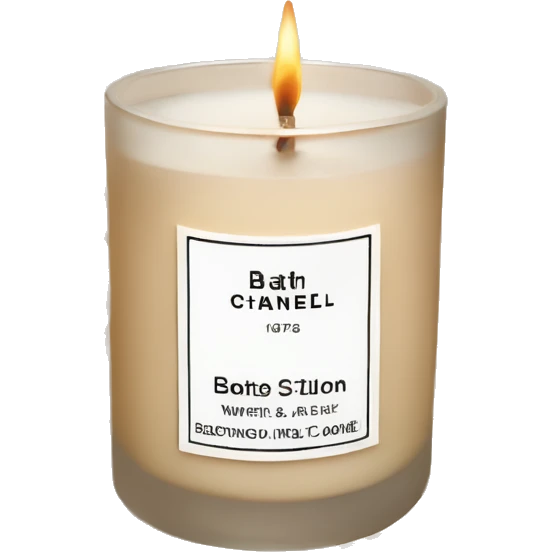 bath and body works beige Chanel candle emoji