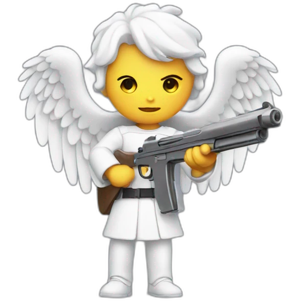 Angel with a gun emoji