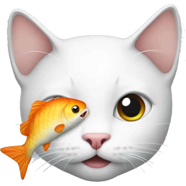 cat with fish emoji