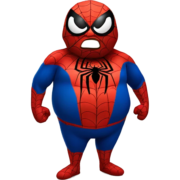 spiderman fat emoji