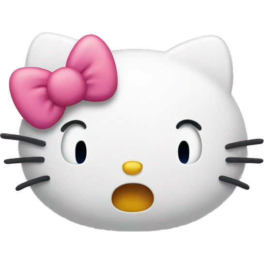 hello kitty disgusted emoji