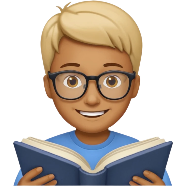 person reading a book story time emoji emoji