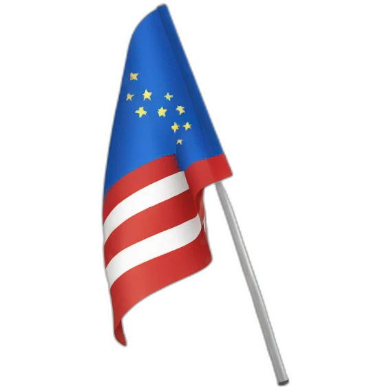 Luffe wiht plasten flag emoji