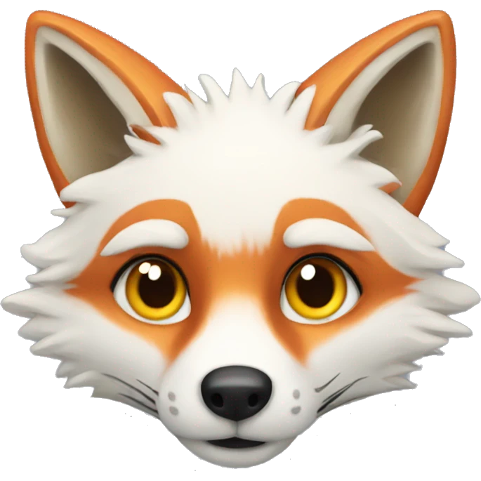 winter fox emoji