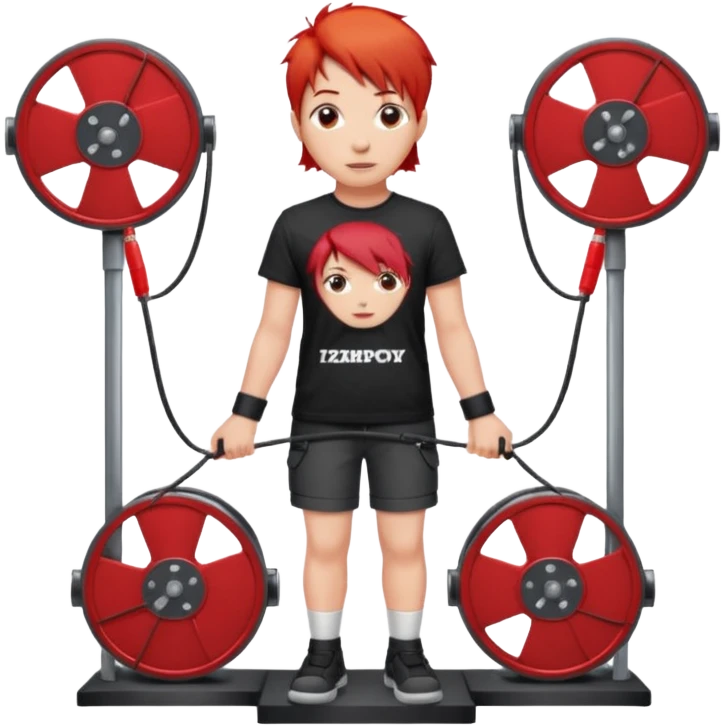 concert red Cable reels emoji