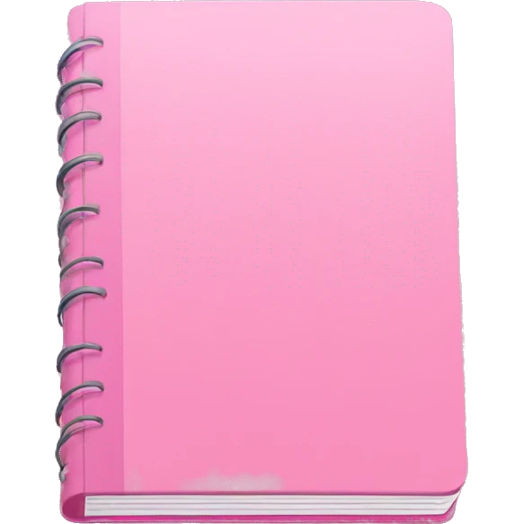 Pink notebook  emoji