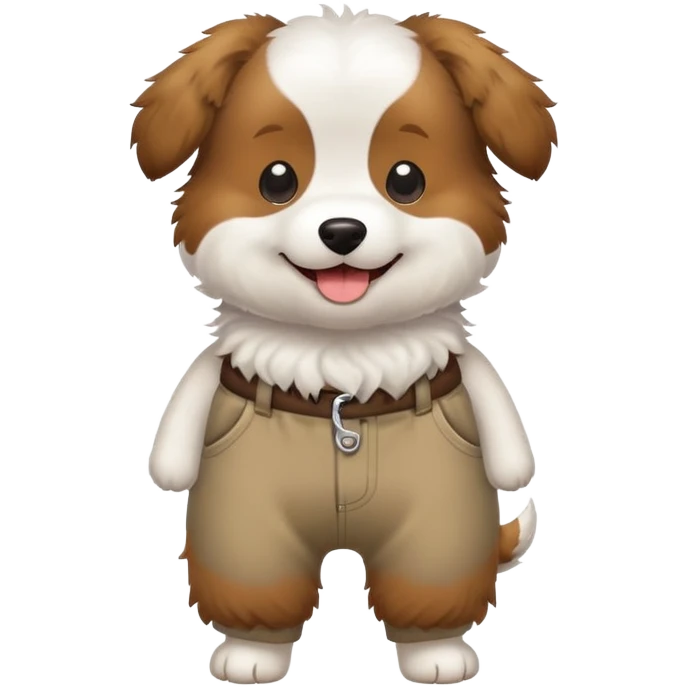 Dog with Pents emoji