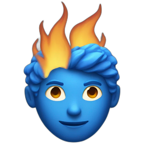 blue fire emoji