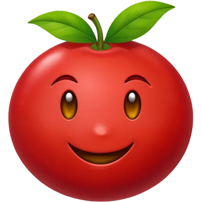 Eu quero um emoji de acerola, SEM CARINHA, NÃO COLOCA ROSTO NO EMOJI emoji