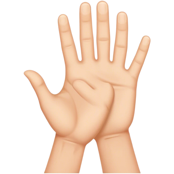 Creation of Adam hands  emoji