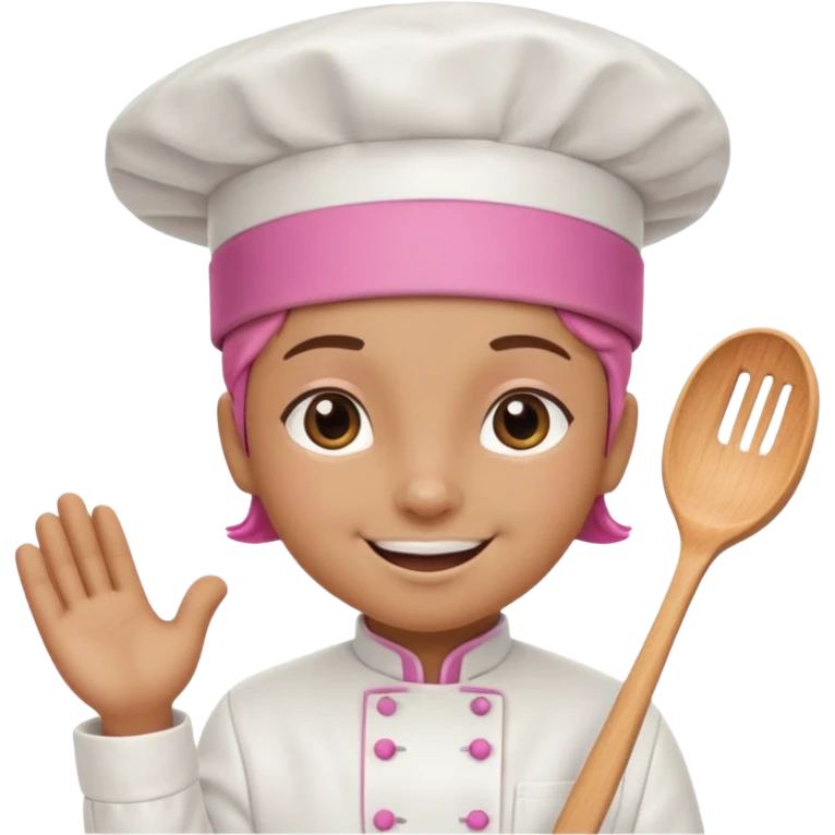 pink chef animal emoji