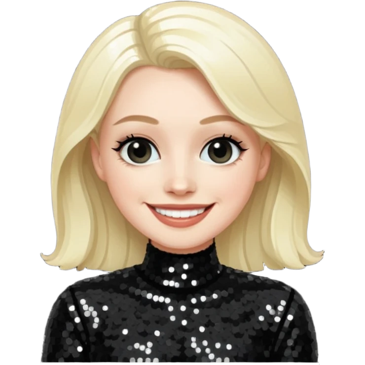 Nicky Bryne from Westlife with black sequin outfit emoji