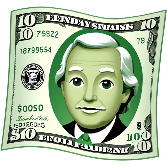 $100 bill emoji