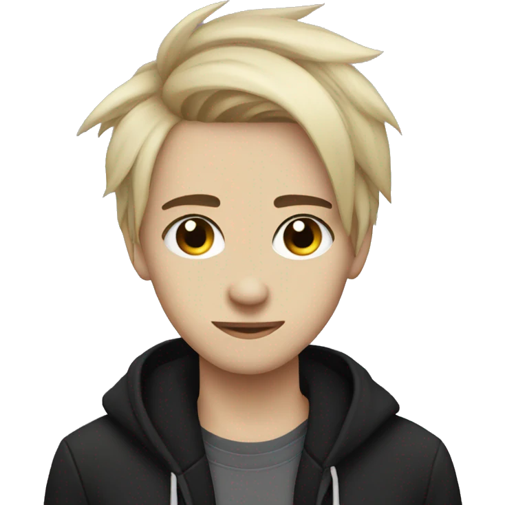 Cute emo teen emoji