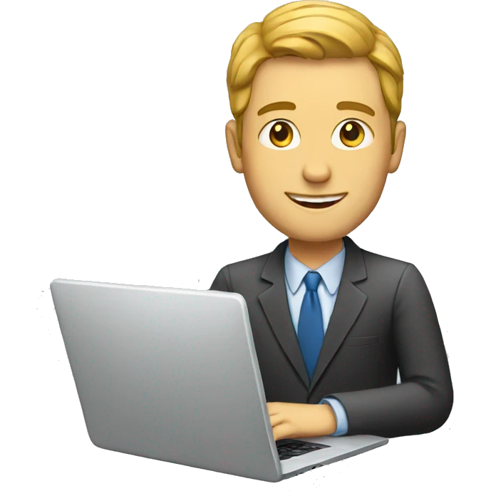 white man with laptop emoji