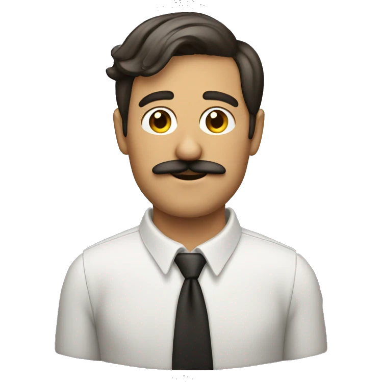 guy 20 years old italian with moustache  emoji