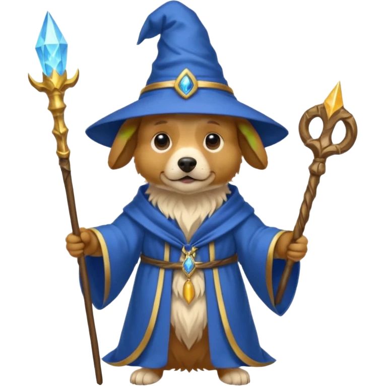 Dog wizard emoji