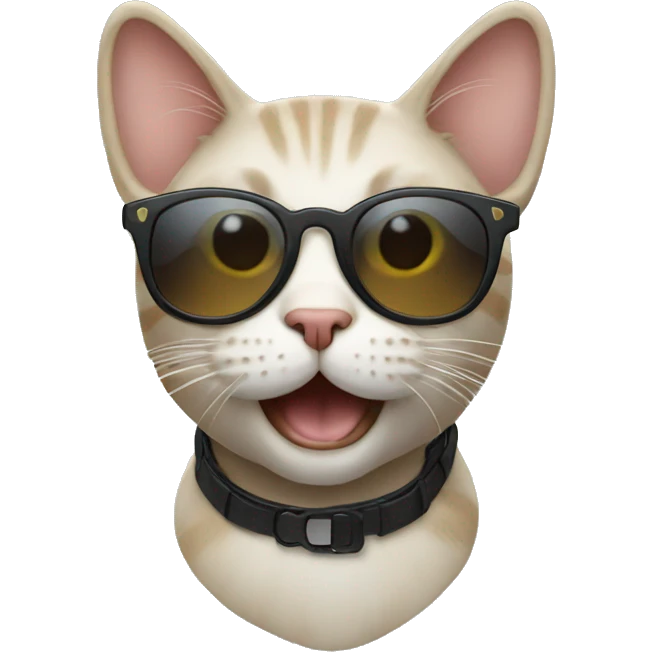 Cat with sunglasses emoji
