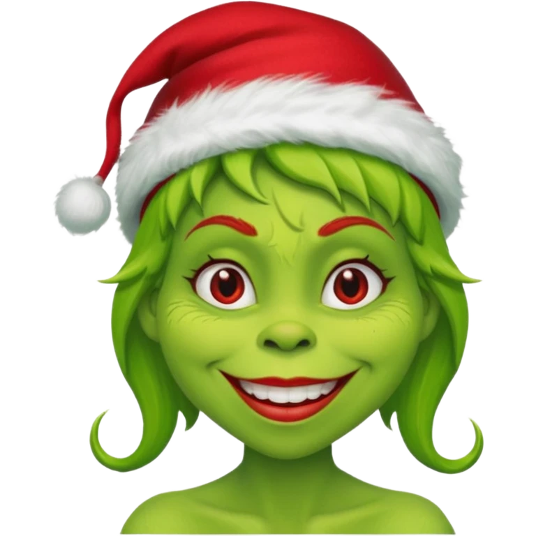Grinch woman emoji