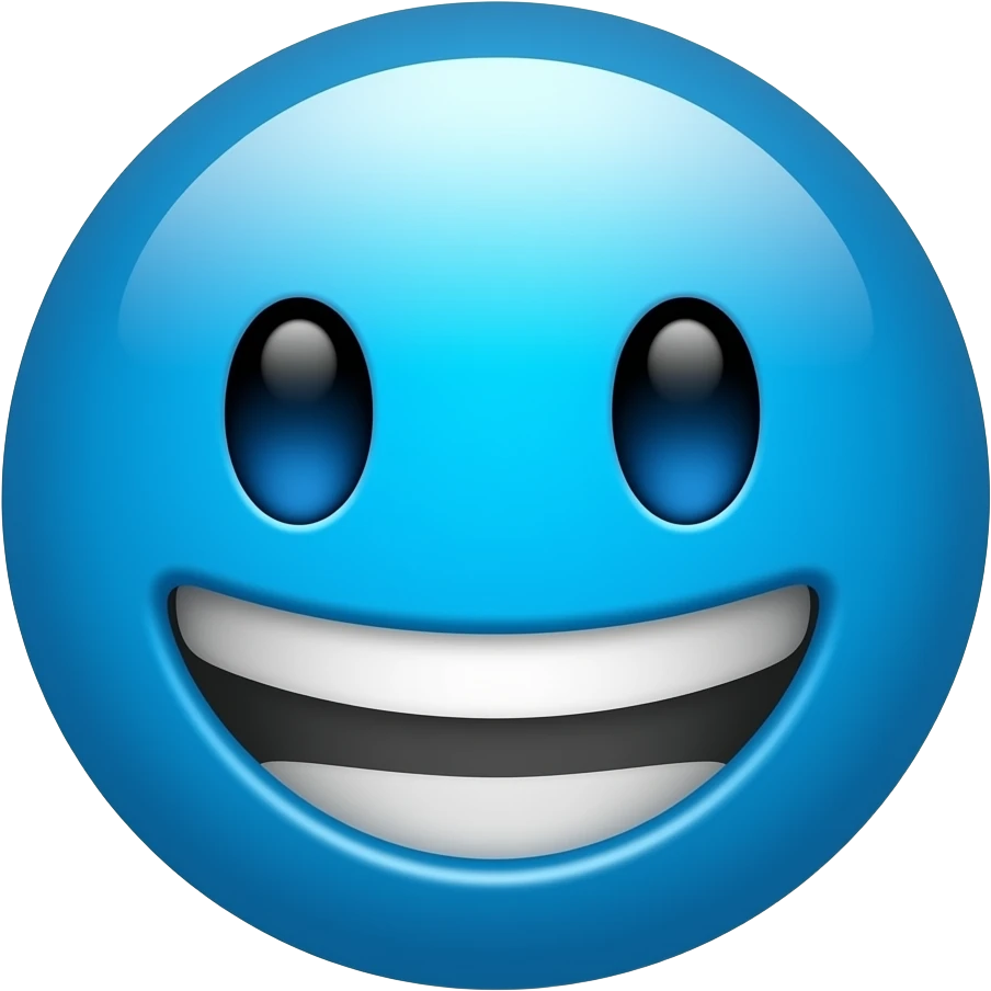 Blue emoji laughing not a person I want it  to be a circle like the normal emojie emoji