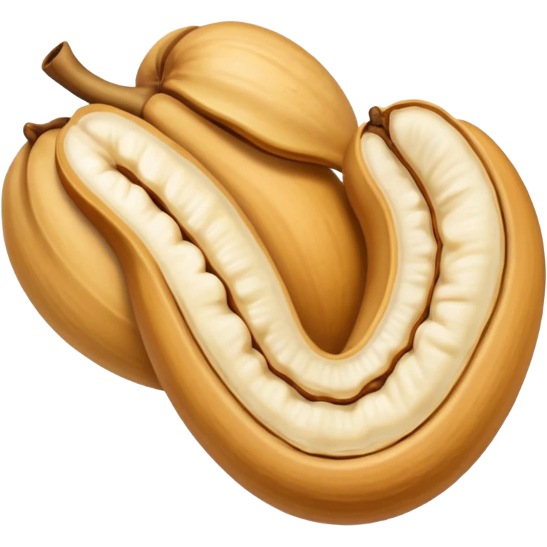 Make single simple Cashew dryfruit without leave  emoji