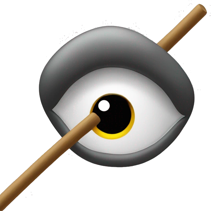 stick figure poking another stick figure in the eye emoji