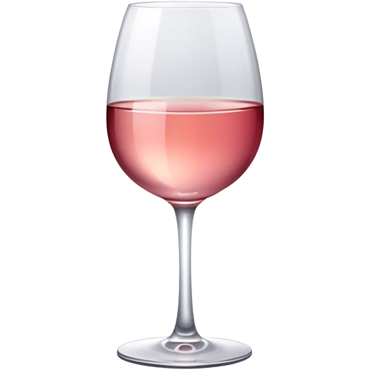 Glass of rose emoji