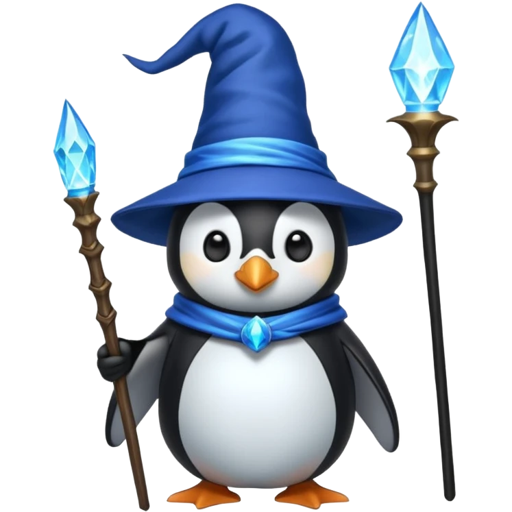 Penguin Wizard emoji
