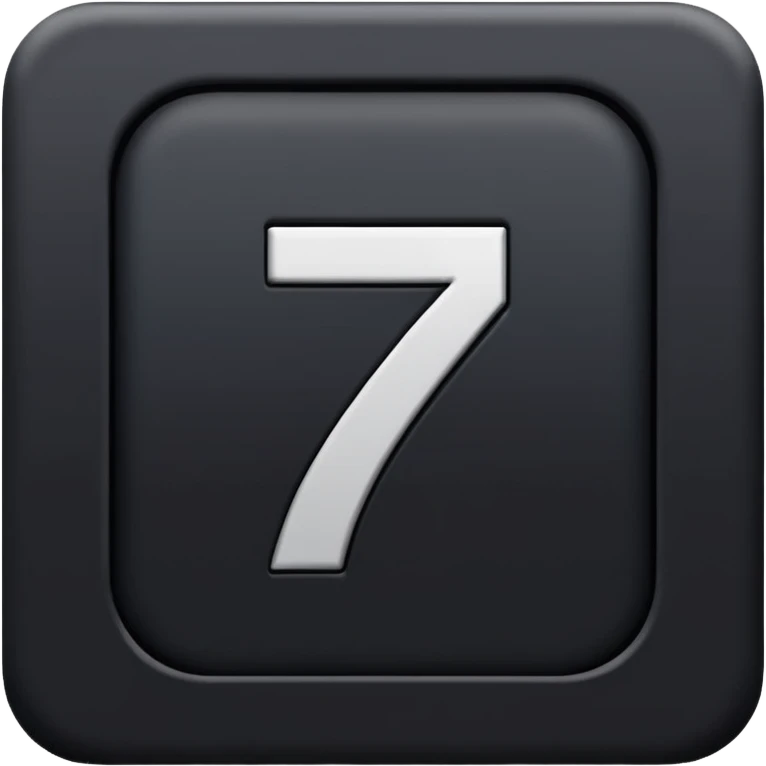Number 7 emoji