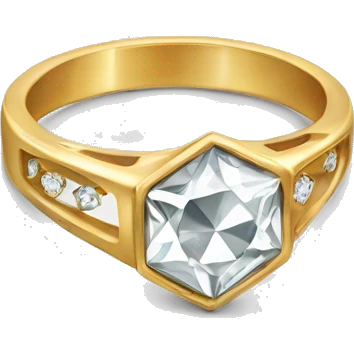 A diamond ring very detailed emoji