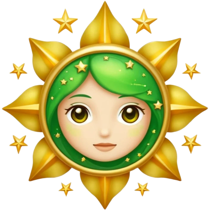 چشم گربه با چشم ستاره emoji