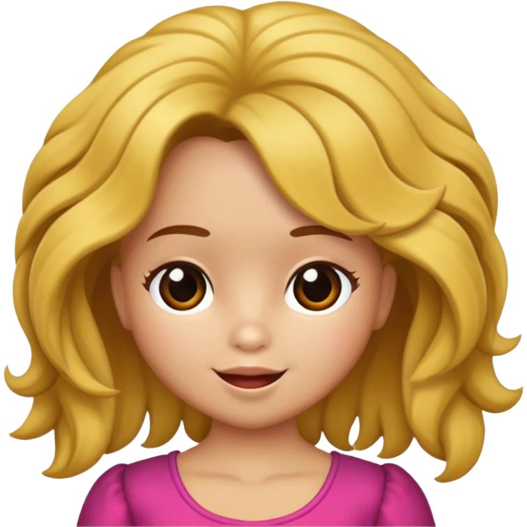 Boneca chorando cabelo cacheado png emoji