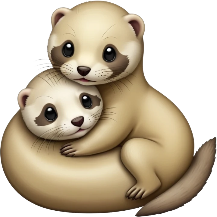 seal hugging ferret  emoji