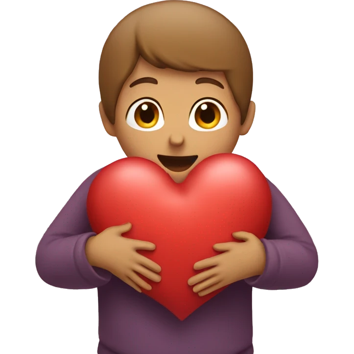 Person Hugging Heart emoji