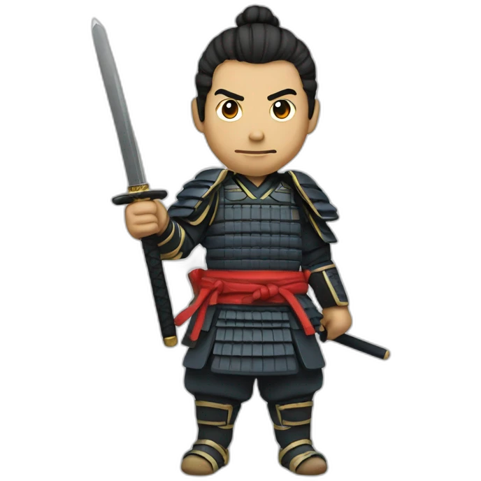 samurai with pen emoji