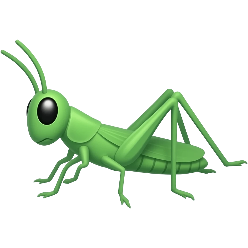 a cloud in shape of a grasshopper emoji
