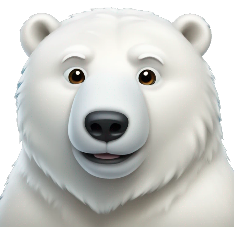 White polar bear emoji